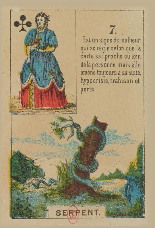 Serpent - Carte n°7 du Petit Lenormand