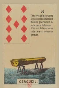 Cercueil - Carte n°8 du Petit Lenormand