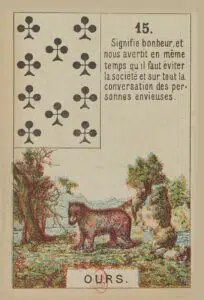 Ours - Carte n°15 du Petit Lenormand