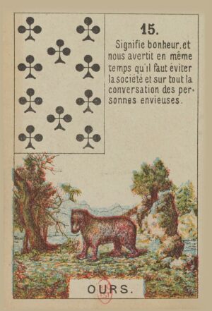 Ours - Carte n°15 du Petit Lenormand