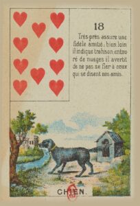 Chien - Carte n°18 du Petit Lenormand