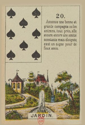 Jardin - Carte n°20 du Petit Lenormand