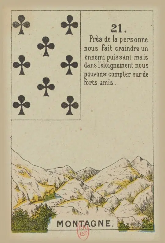 Mont - Carte n°21 du Petit Lenormand