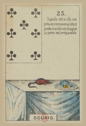 Souris - Carte n°23 du Petit Lenormand