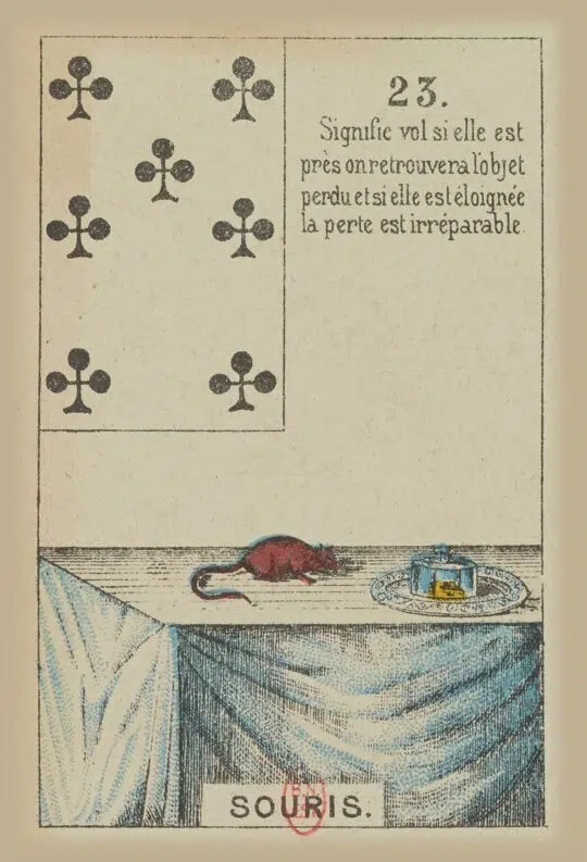 Souris - Carte n°23 du Petit Lenormand