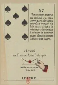 Lettre - Carte n°27 du Petit Lenormand
