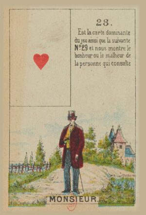 Monsieur - Carte n°28 du Petit Lenormand